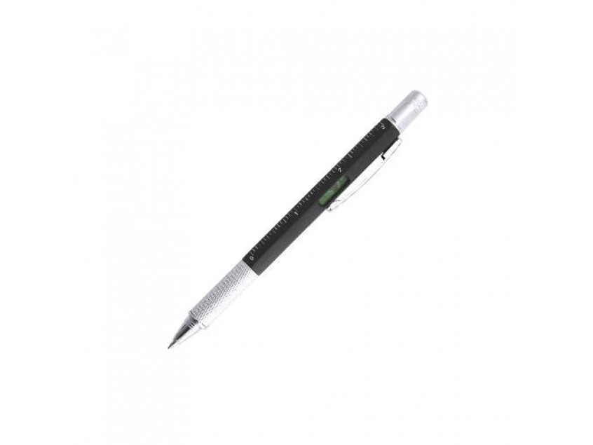Ручка с мультиинструментом SAURIS, пластик, металл, Черный