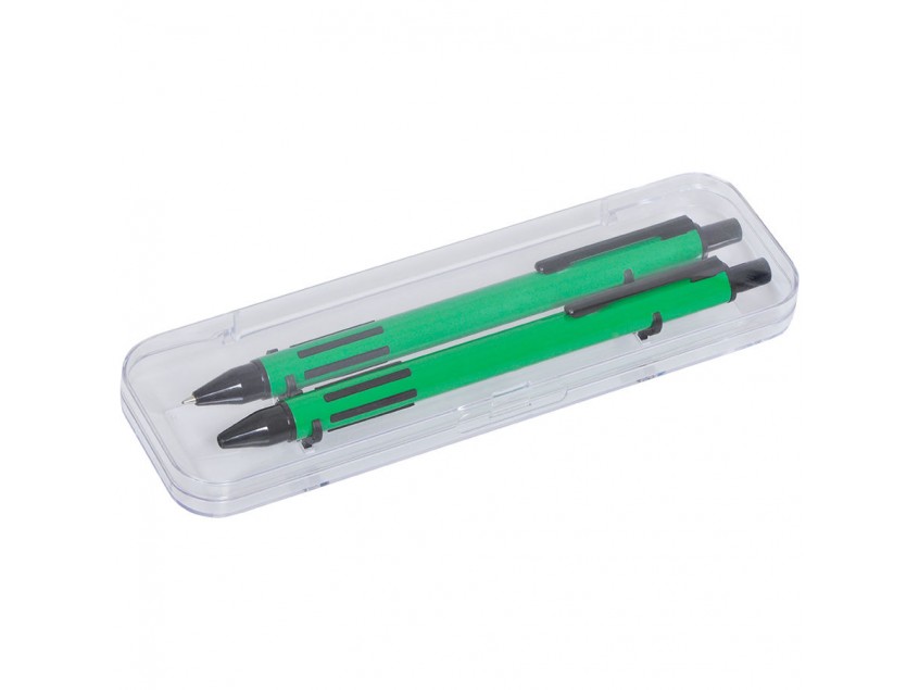 Набор FUTURE, ручка и карандаш в футляре, Зеленый