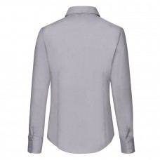 Рубашка женская LONG SLEEVE OXFORD SHIRT LADY-FIT 135, Серый