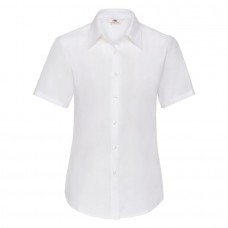 Рубашка женская SHORT SLEEVE OXFORD SHIRT LADY-FIT 130, Белый