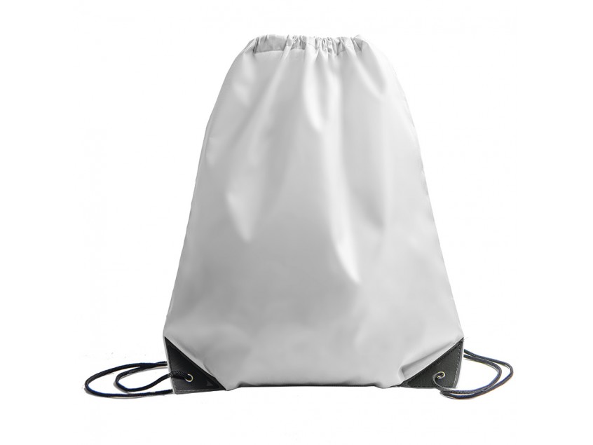 Рюкзак мешок с укреплёнными уголками BY DAY, белый, 35*41 см, полиэстер 210D, Белый