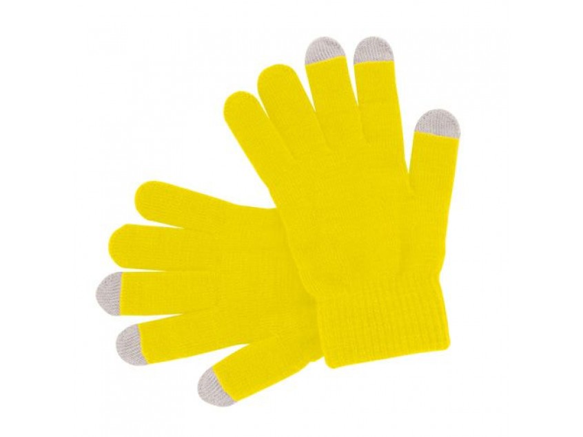 Перчатки  сенсорные ACTIUM, желтый, акрил 100%, Желтый