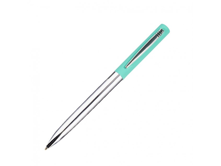 Ручка шариковая CLIPPER, покрытие soft touch, Бирюзовый