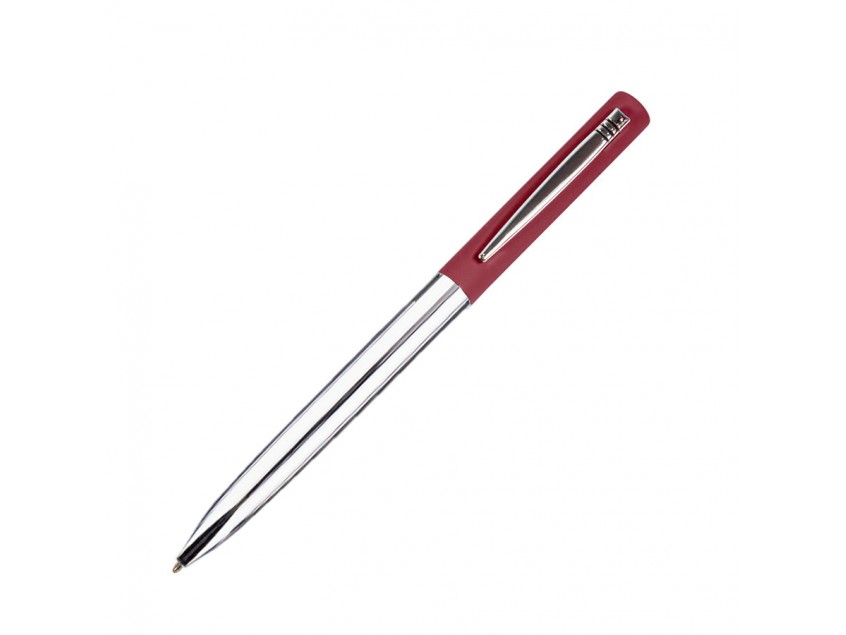Ручка шариковая CLIPPER, покрытие soft touch, Бордовый