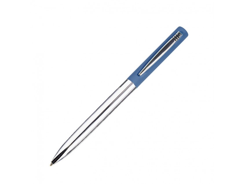 Ручка шариковая CLIPPER, покрытие soft touch, Синий