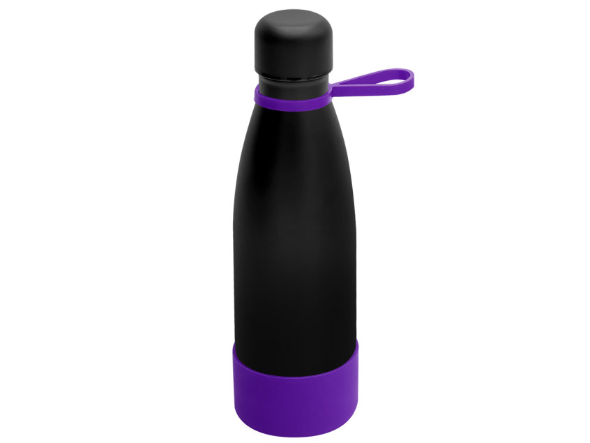 Термобутылка герметичная вакуумная Olivia To Go, чёрный/фиолетовый