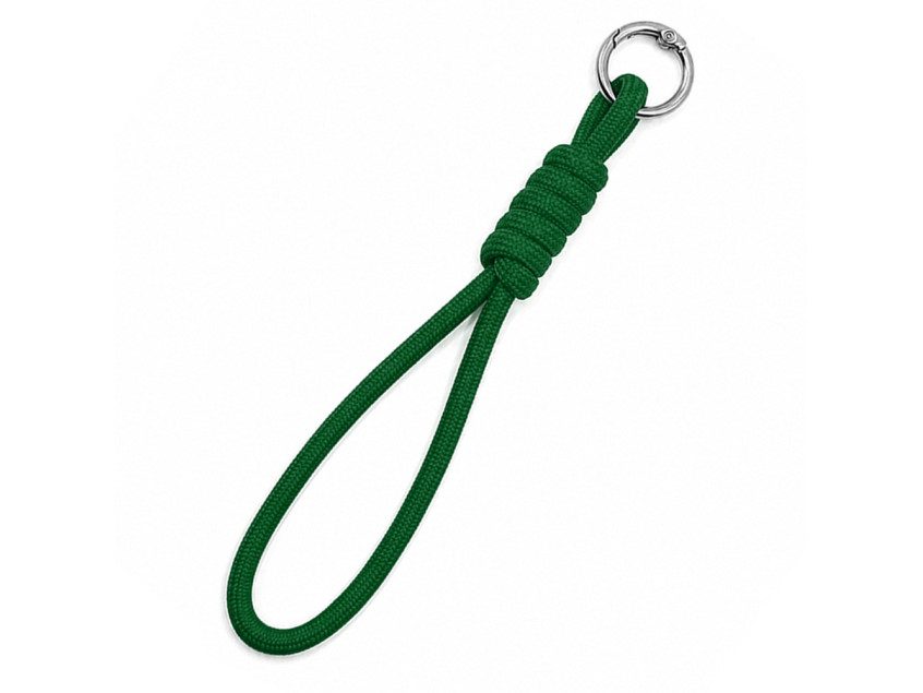 Шнурок на карабине Knotty, зелёный