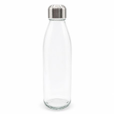 Бутылка стеклянная с манжетой и держателем Glassy, чёрная