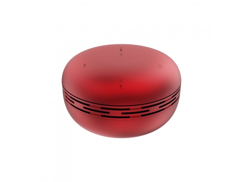 Беспроводная Bluetooth колонка Burger Inpods TWS софт-тач, красный