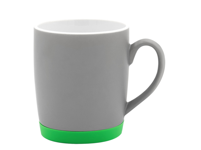 Кружка Make Me To Go, серая/зелёная