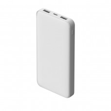 Внешний аккумултор Polus, 10000 Mah, софт-тач покрытие, белый