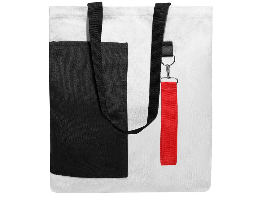 Сумка для покупок BANSHEE TO GO 325 г/м², чёрная/красная