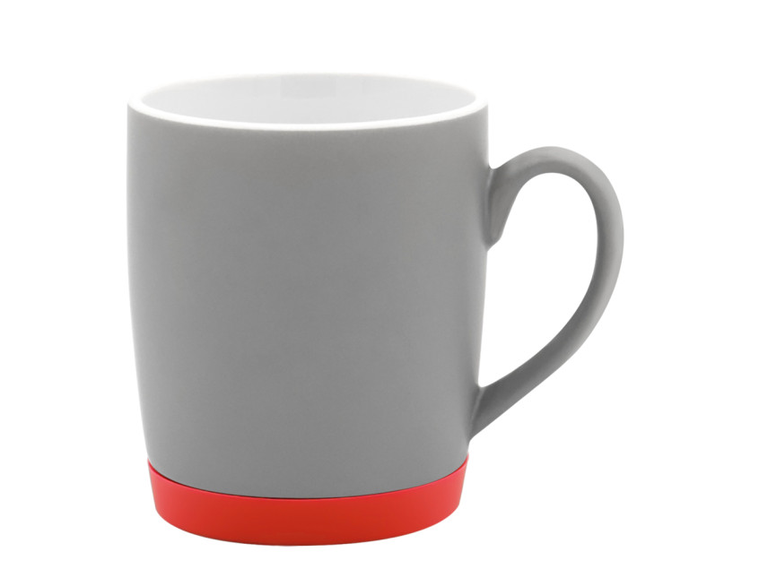 Кружка Make Me To Go, серая/красная