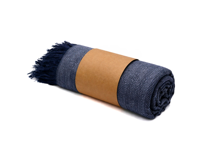 Плед полушерстяной COMFORT, серый 