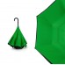 Зонт-трость механический  Chaplin, черно-зеленый