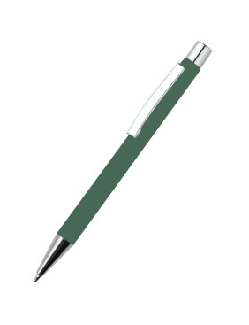 Ручка металлическая Rebecca софт-тач, темно-зеленая