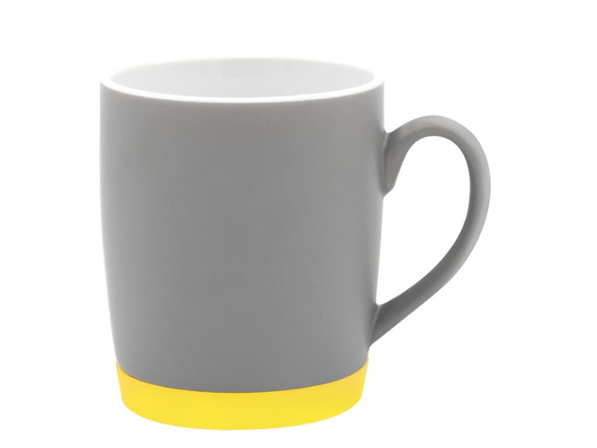 Кружка Make Me To Go, серая/жёлтая