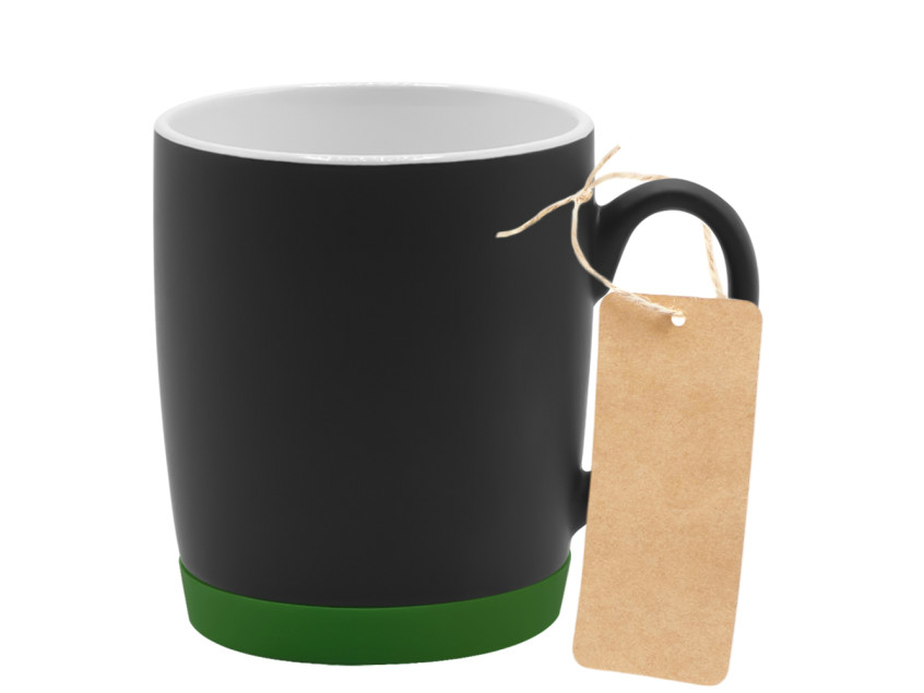 Кружка Make Me To Go, чёрная/зелёная_с_биркой