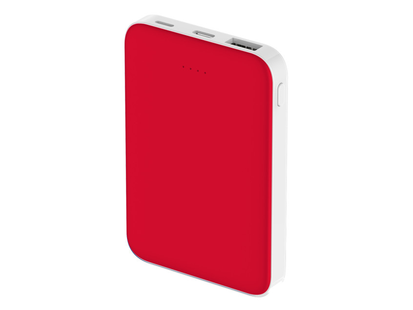Внешний аккумулятор Fluffy, 5000 Mah, красный