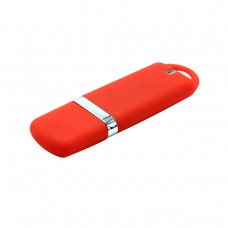 Флешка “Shape” с покрытием Софт Тач 16 GB, красный