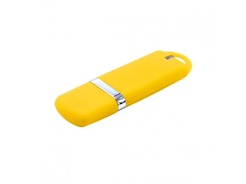 Флешка “Shape” с покрытием Софт Тач 16 GB, желтый