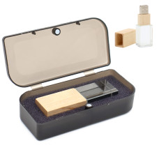 Флешка Кристал Bamboo 16 Гб в футляре, светло-коричневый Флешка Кристал Bamboo 16 Гб в футляре, светло-коричневый