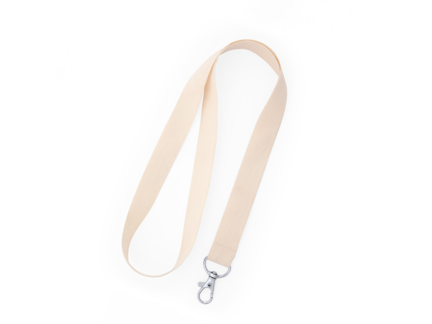 Ланъярд из хлопка ROOMER, БЕЖЕВЫЙ