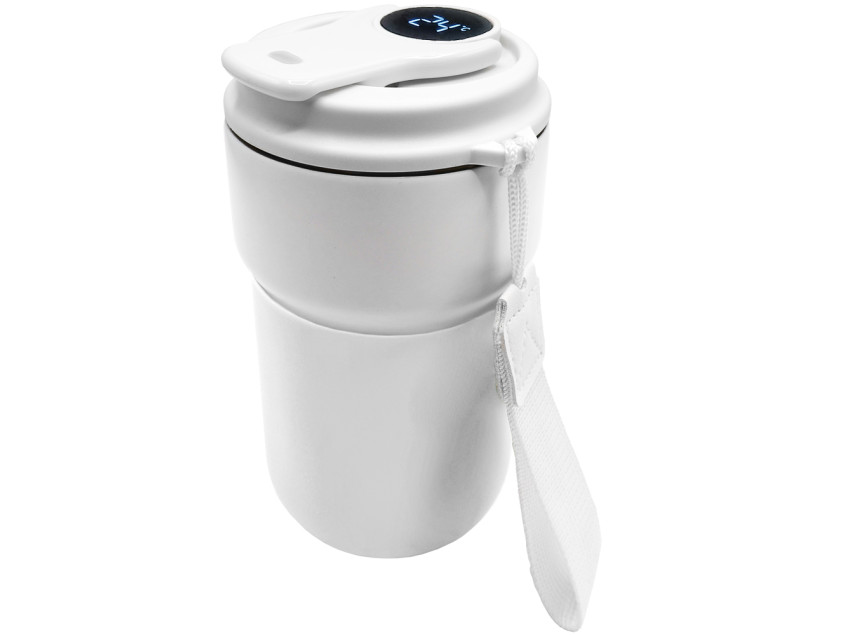 Термокружка вакуумная герметичная с дисплеем Clive To Go, белый