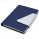 Ежедневник A5 недатированный Controsenso, в твердой обложке, темно-синий/серый