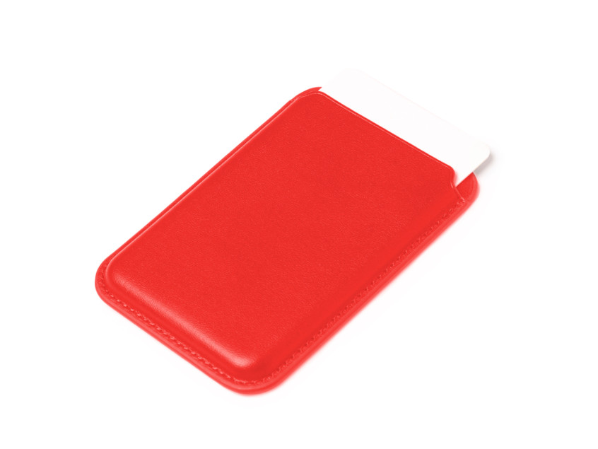 Магнитный держатель карт на телефоне WASAT, красный