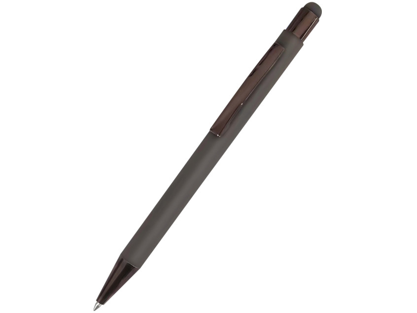 Ручка металлическая Elysia софт-тач, серый