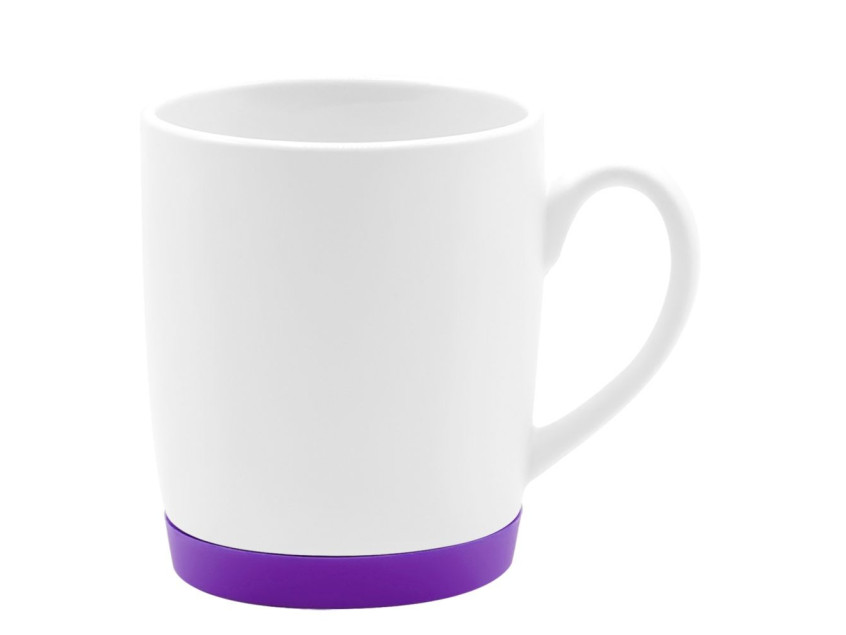 Кружка Make Me To Go, белая/фиолетовая