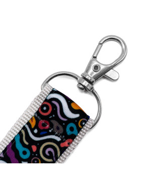 Ремувка с полноцветной печатью YOLO, двухслойная 25 мм с карабином