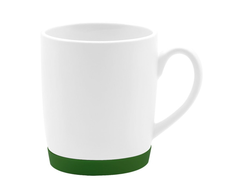 Кружка Make Me To Go, белая/бутылочно-зелёная