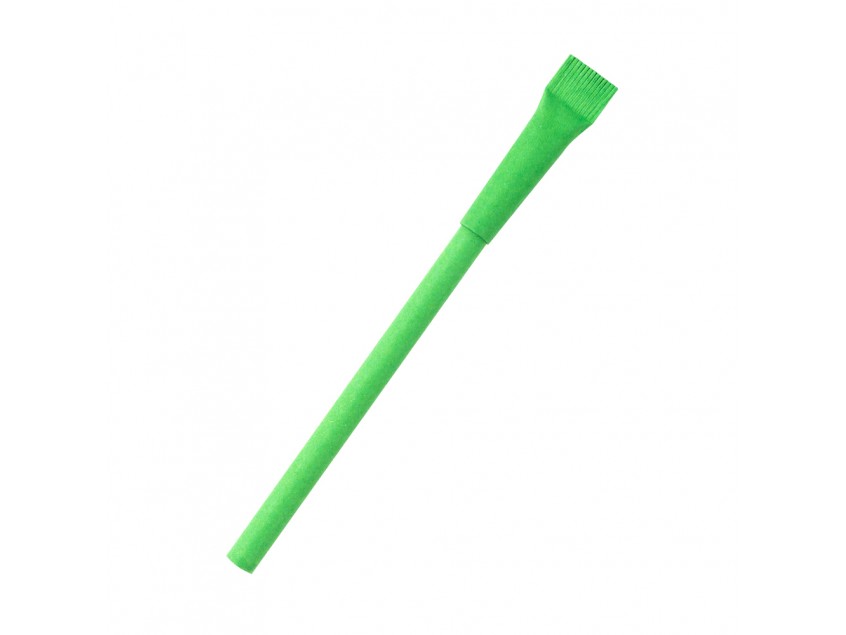 Ручка картонная Greta с колпачком, зеленый