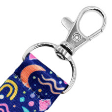 Ремувка с полноцветной печатью YOLO, однослойная 20 мм с карабином и полукольцом