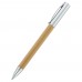 Ручка "Игнасия" с корпусом из бамбука, серебристый
