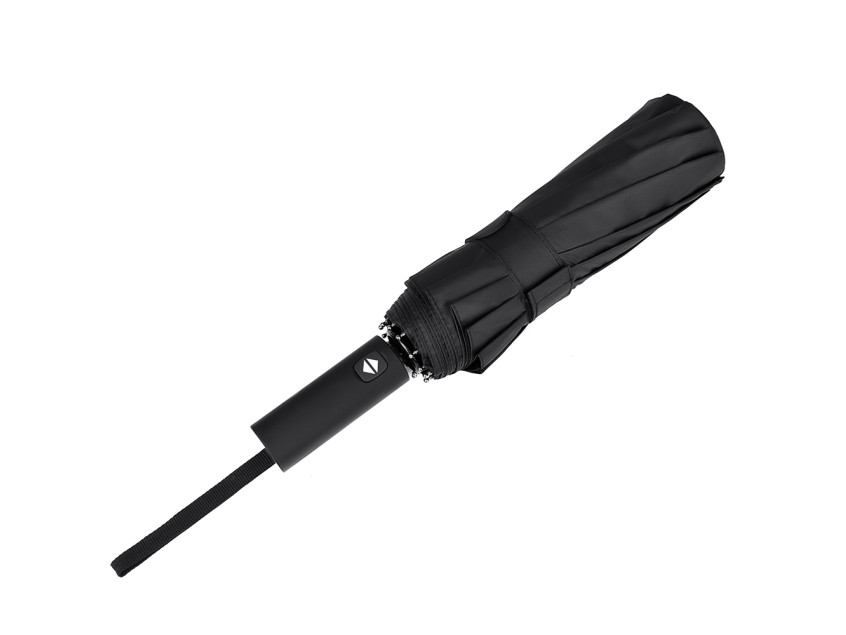 Автоматический противоштормовой зонт Ambra, черный 