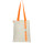 Сумка для покупок White GLOW 325 г/м² с ремувкой, оранжевая