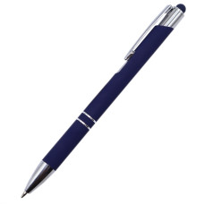 Ручка металлическая Ingrid софт-тач, темно-синяя