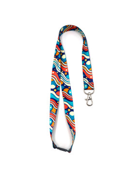 Ланъярд полноцветный Флип с карабином и замком безопасности, 20 мм