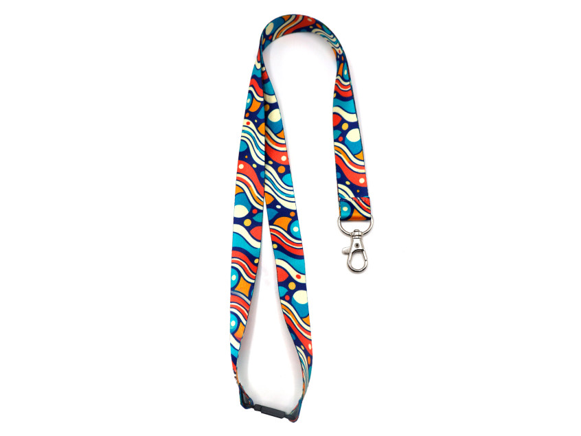 Ланъярд полноцветный Флип с карабином и замком безопасности, 20 мм