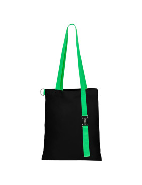 Сумка для покупок Black GLOW 325 г/м² с ремувкой, зелёная/зелёная