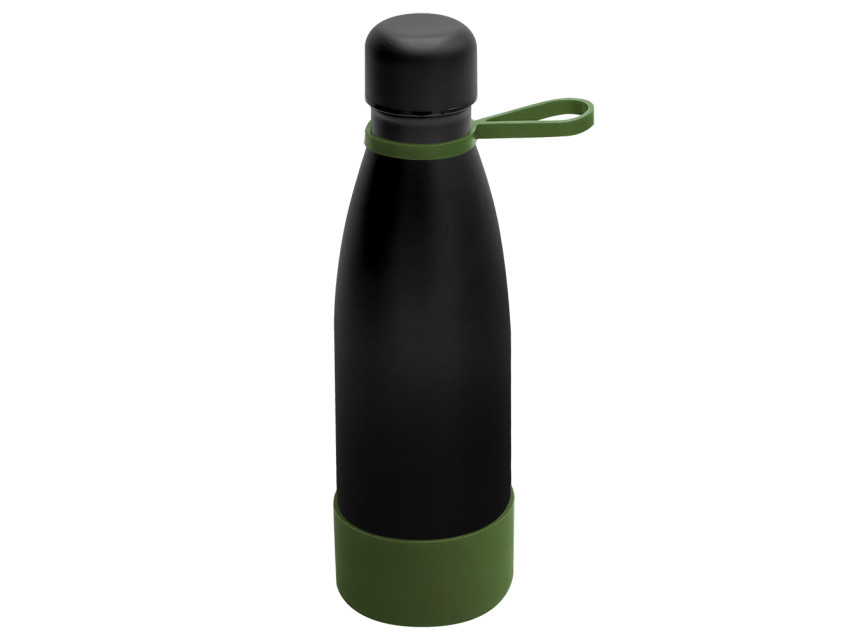 Термобутылка герметичная вакуумная Olivia To Go, чёрный/хаки