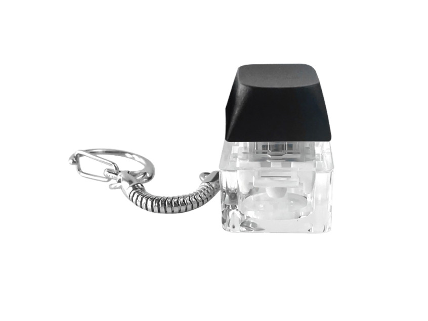 Брелок PUSH ME с LED подсветкой, чёрный