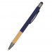 Ручка металлическая Сайрис софт-тач, синяя