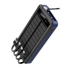 Внешний аккумулятор Xyron с солнечной панелью, 10000 mAh, синий