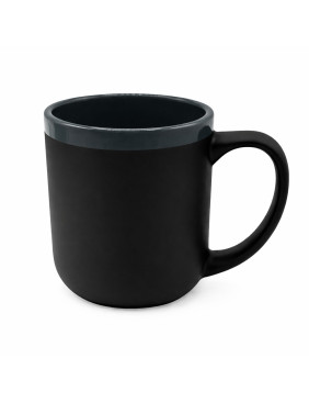 Кружка Barrel, софт-тач, чёрно-серая