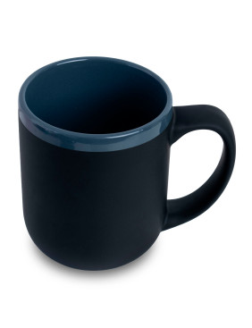 Кружка Barrel, софт-тач, чёрно-серая