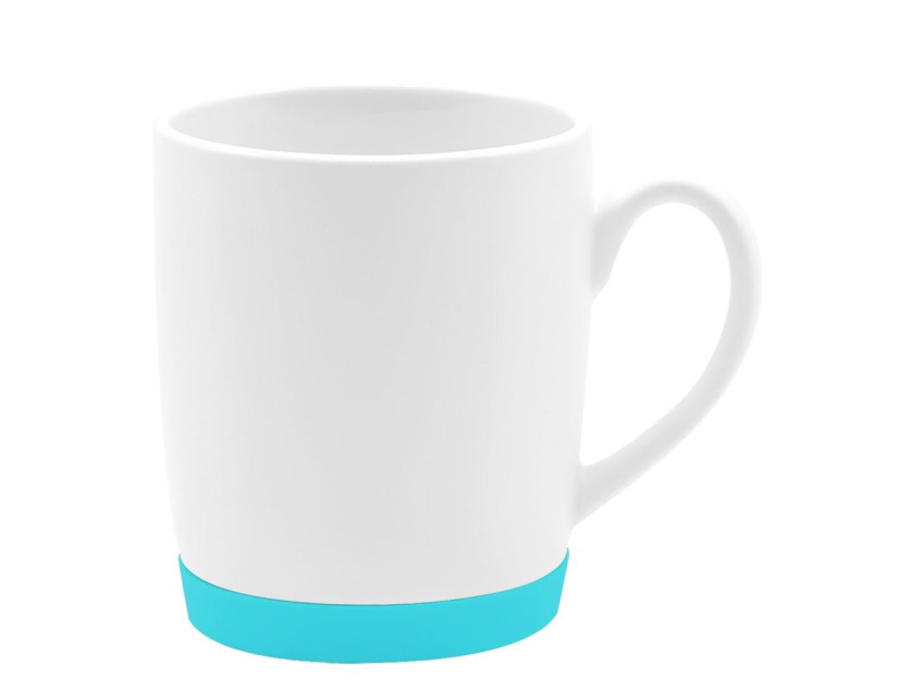 Кружка Make Me To Go, белая/морская волна